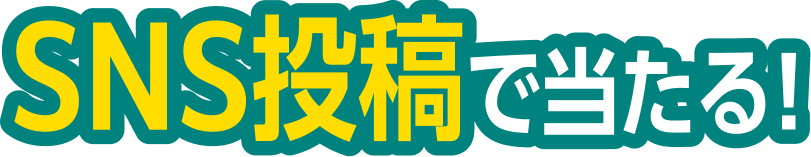 SNS投稿で当たる！